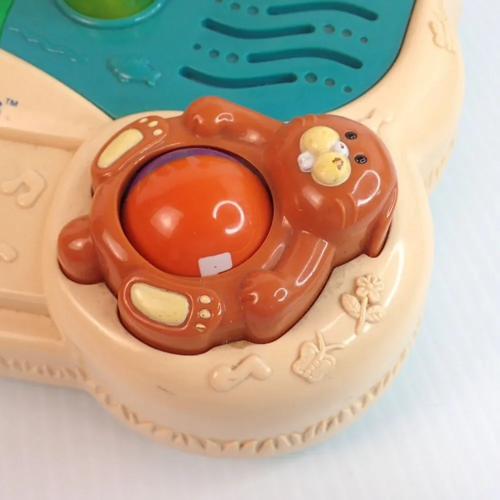 Vtg VTech Little Smart Sing 'n Smile Pals Piano Animal Lights and Music-Working